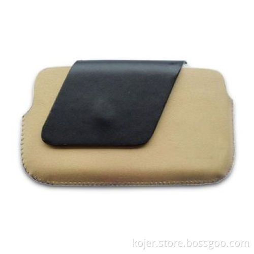 Horizontal Mobile Phone Case, Made of PU, with Hidden Magnetic Black Flap, Inside with Pull-tab